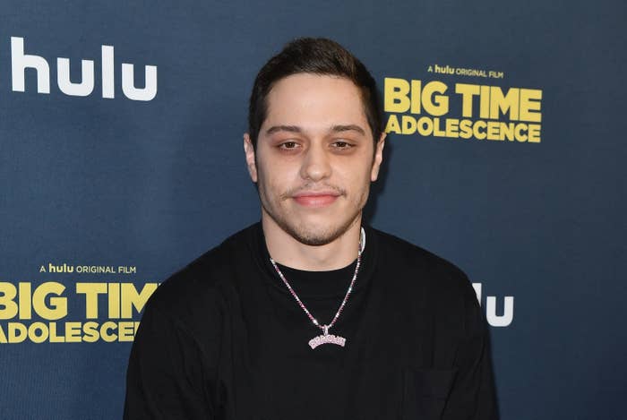 A closeup of Pete at a Hulu red carpet event