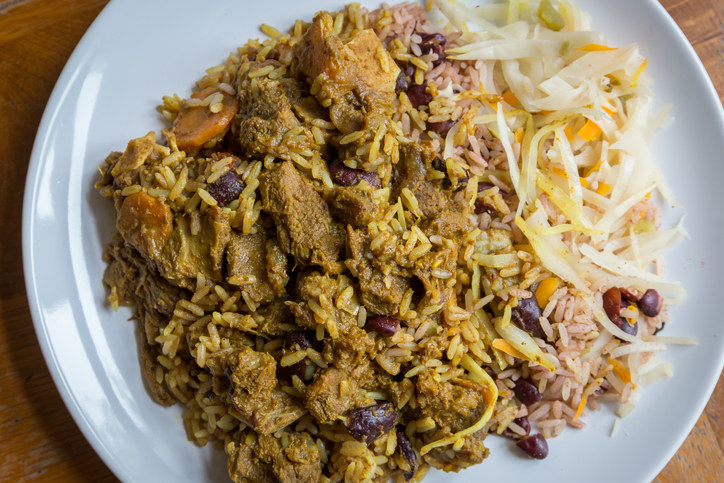 plate of oxtail and rice