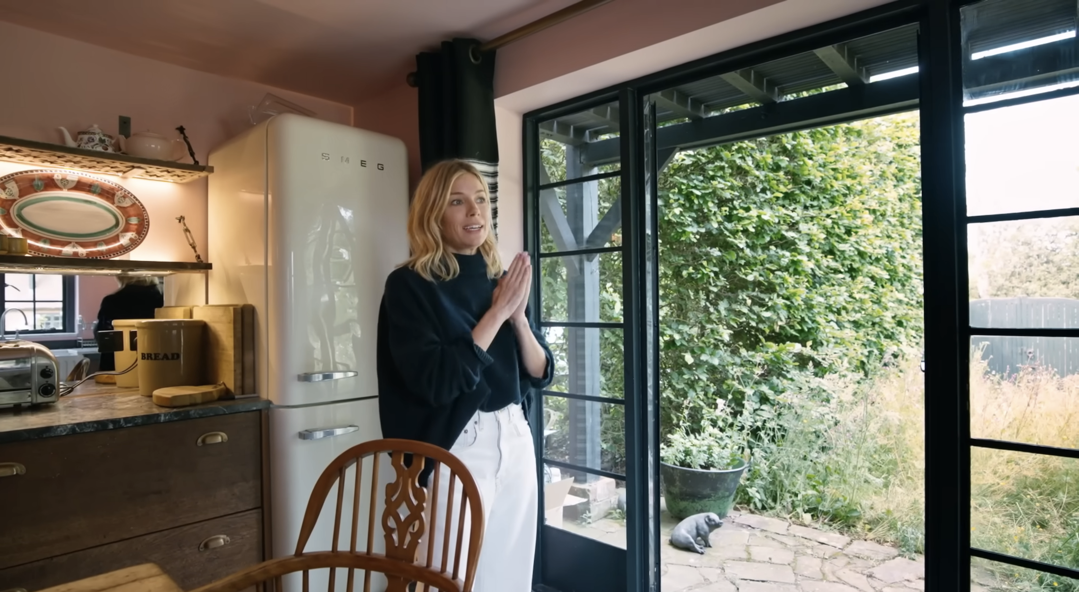 Sienna in her kitchen