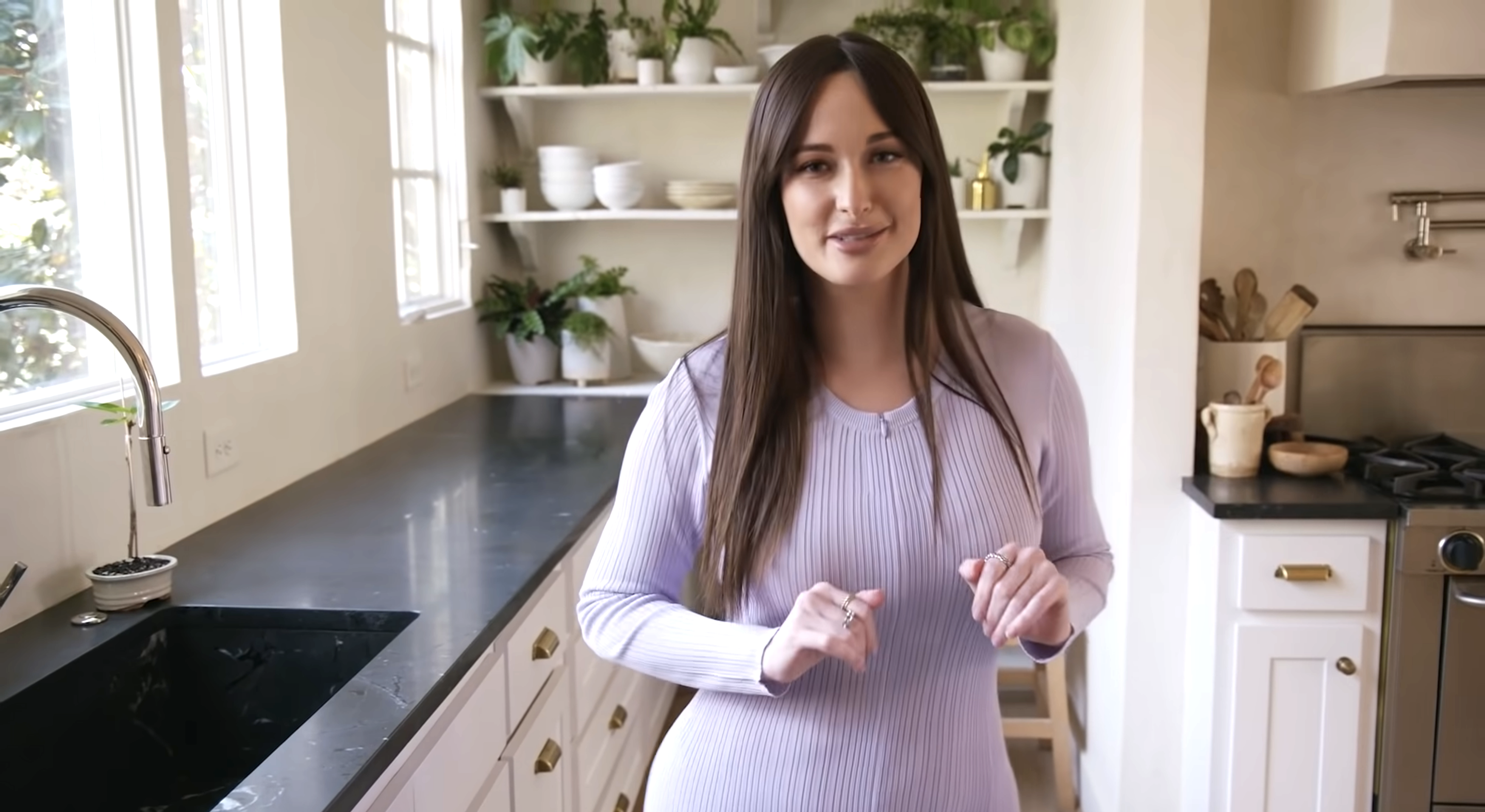 Kasey in her kitchen