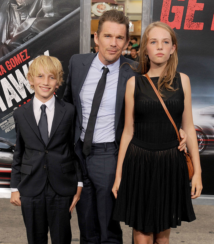 Ethan Hawke and his kids
