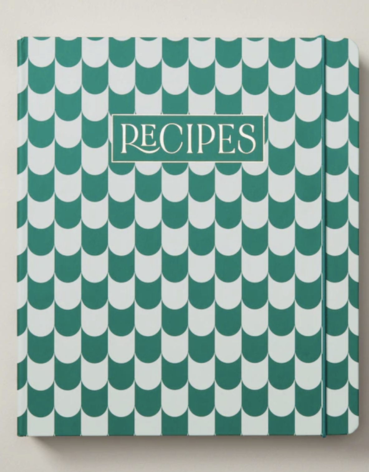 The recipe book on a blank background