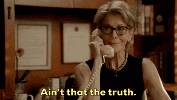 A gif of a person saying &quot;ain&#x27;t that the truth&quot; on the phone