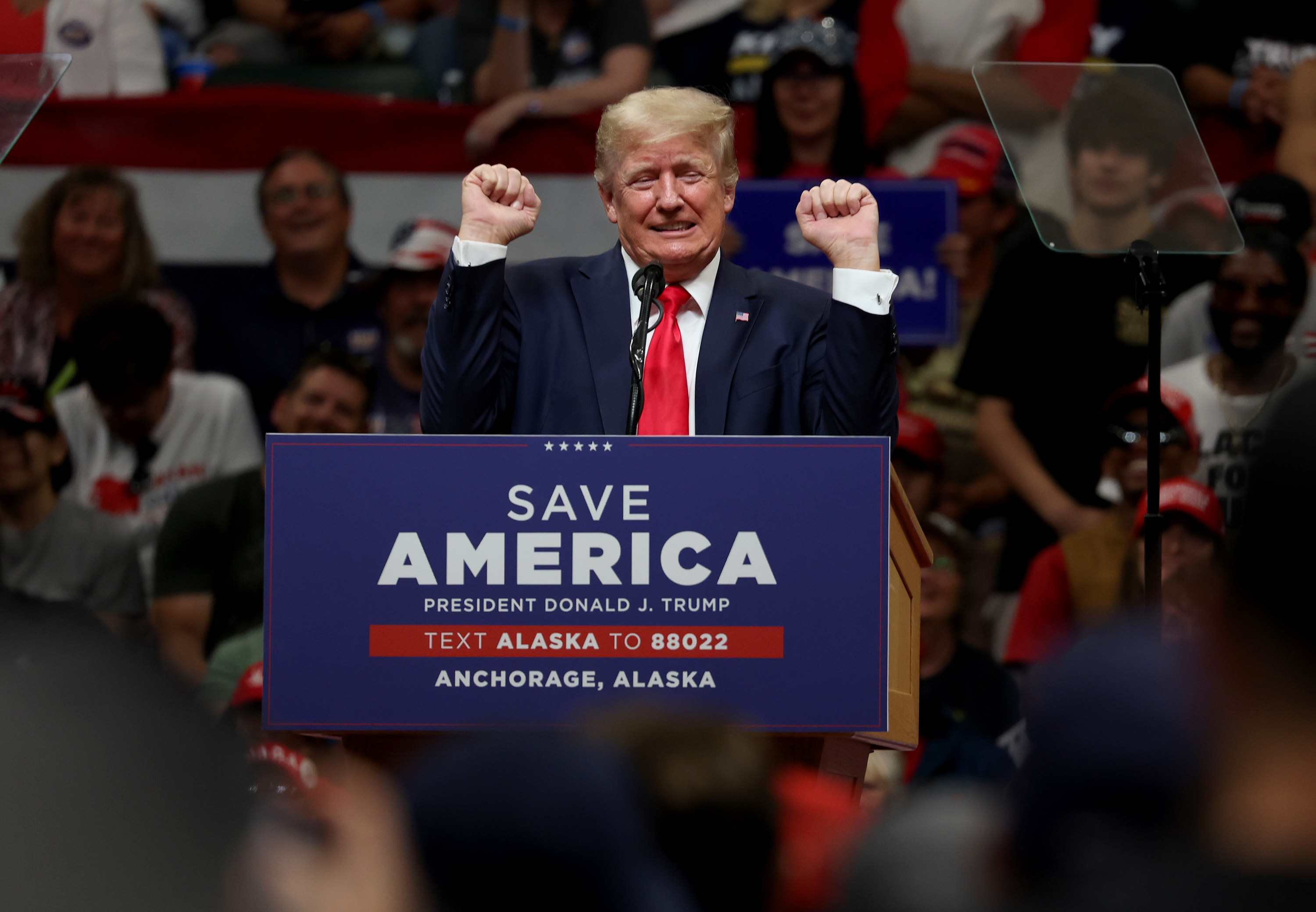 Trump at a rally