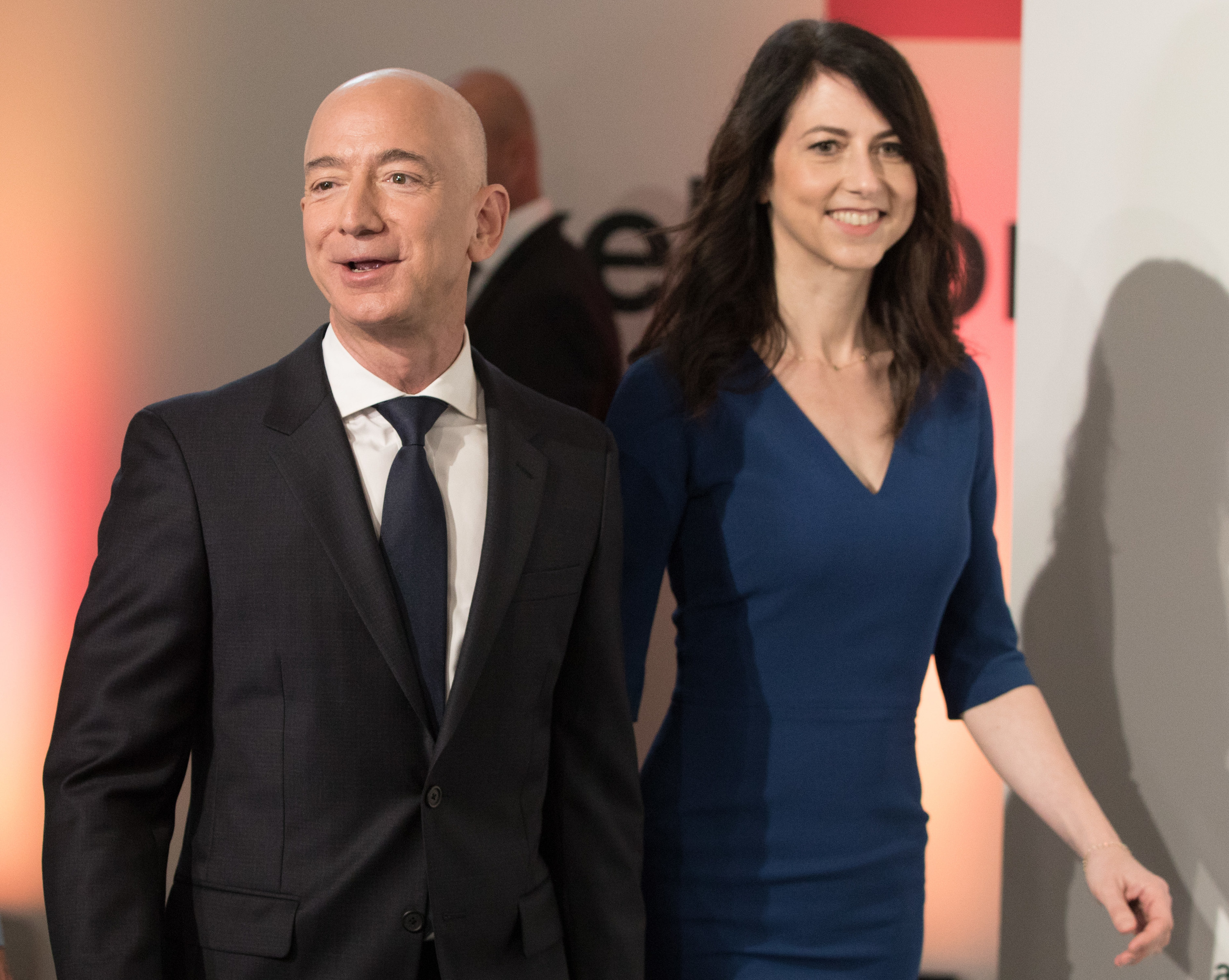 Scott walking with Bezos