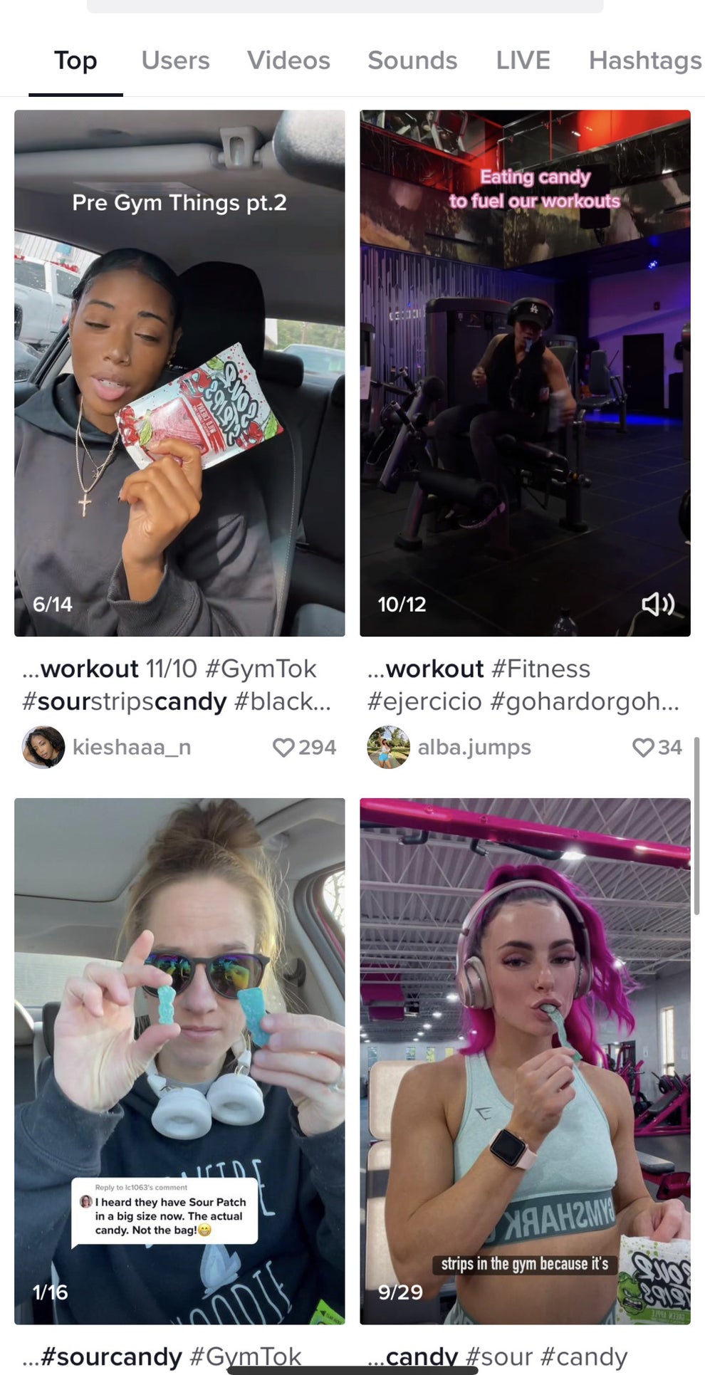 I Tried Gym TikTok's Eating Sour Candy Before Working Out Trend