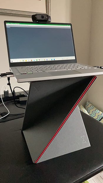 reviewer image of the portable laptop stand