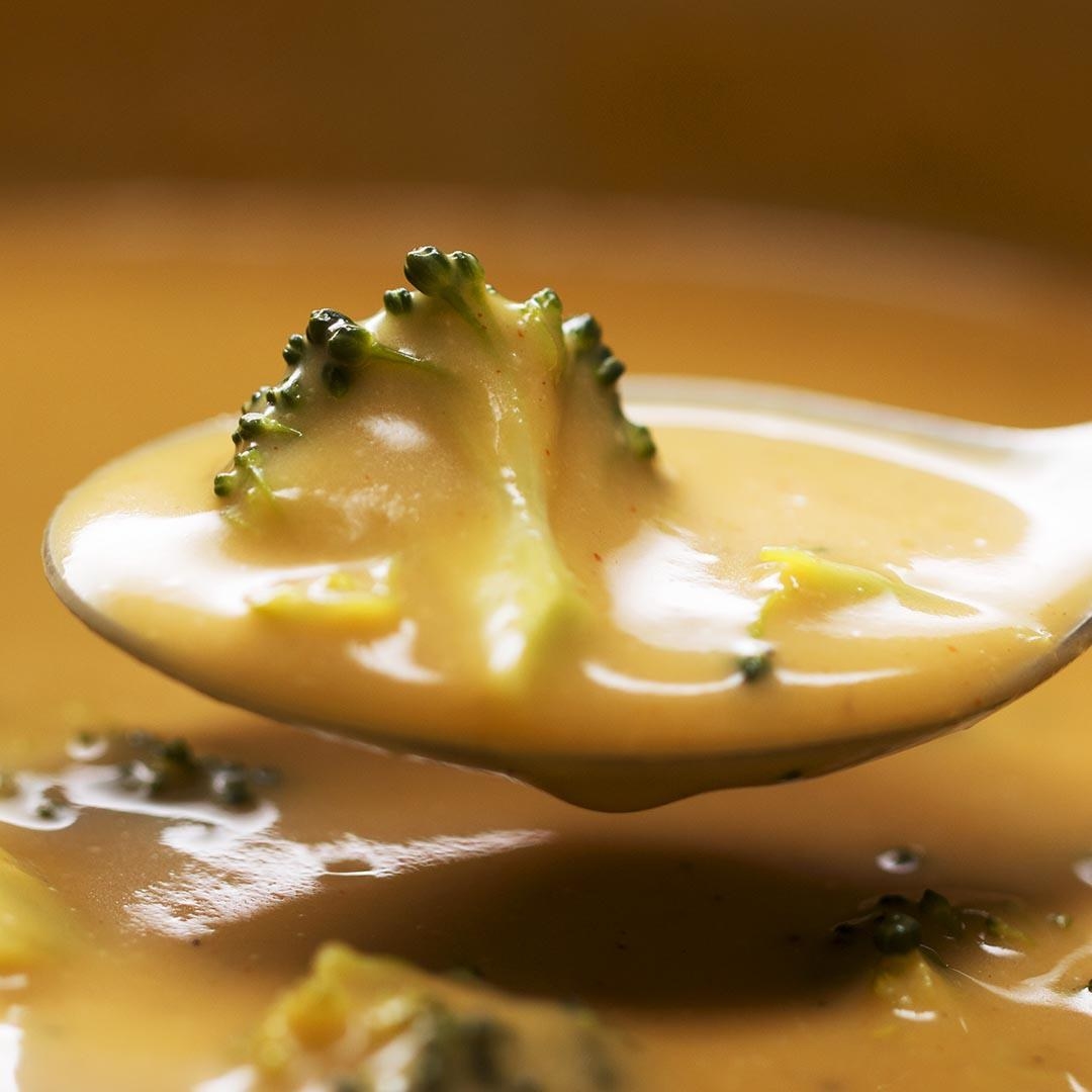 Creamy Vegan “Cheesy” Broccoli Soup