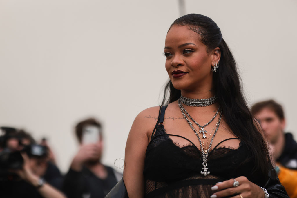 Closeup of Rihanna
