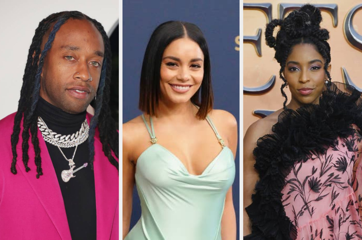 Ty Dolla $ign arrives at the GQ Men Of The Year Celebration in 2021, Vanessa Hudgens poses at the 2022 Screen Actors Guild Awards, Jessica Williams attends premiere of &quot;Fantastic Beasts: The Secret of Dumbledore&quot; in 2022
