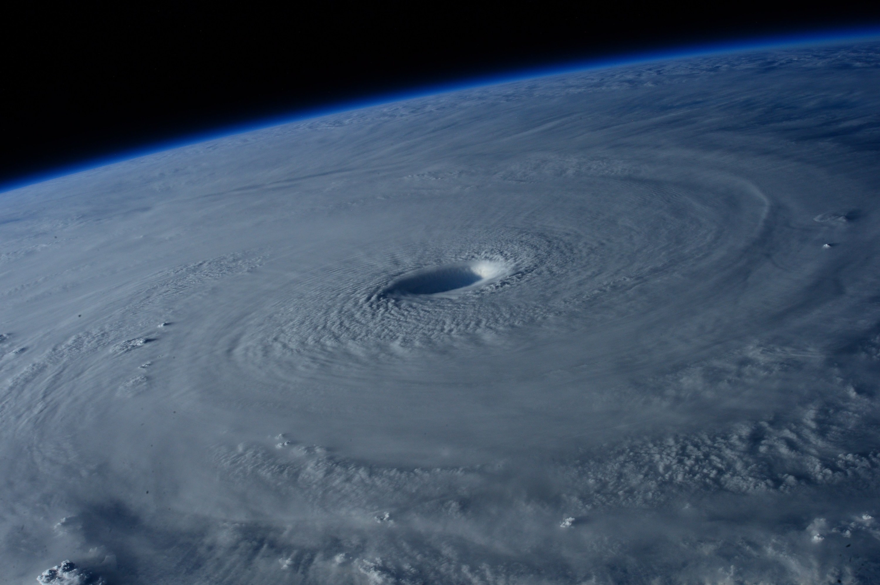 A typhoon from space
