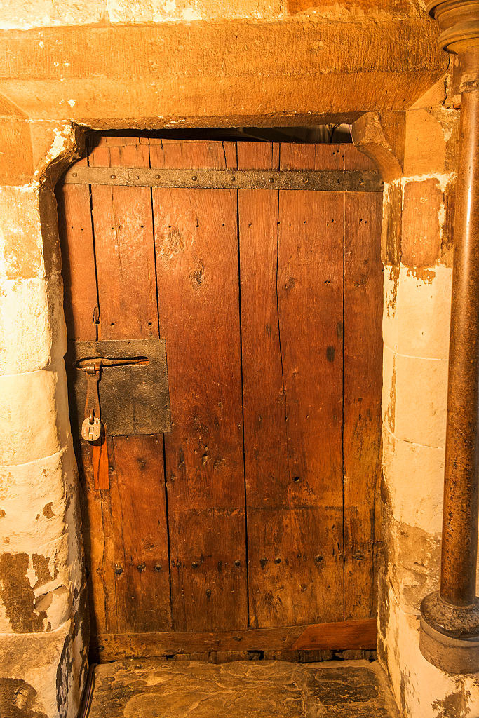 An old wooden door