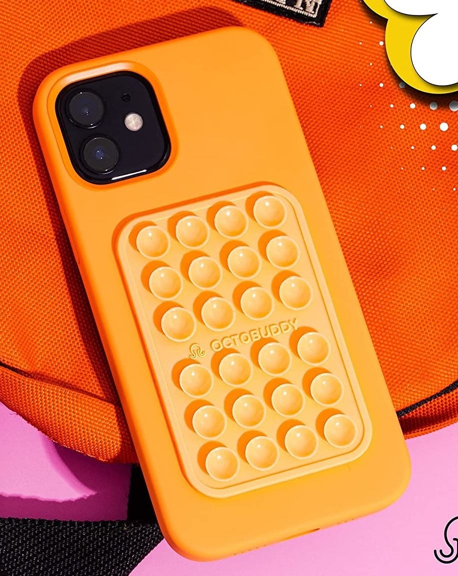 the phone with the suction mount on the back of it