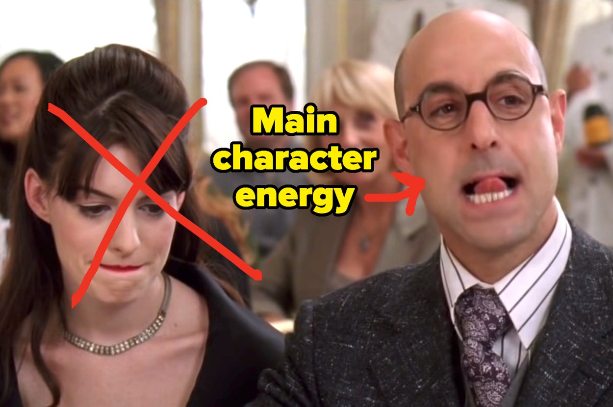Nigel from The Devil Wears Prada labeled "Main character energy"