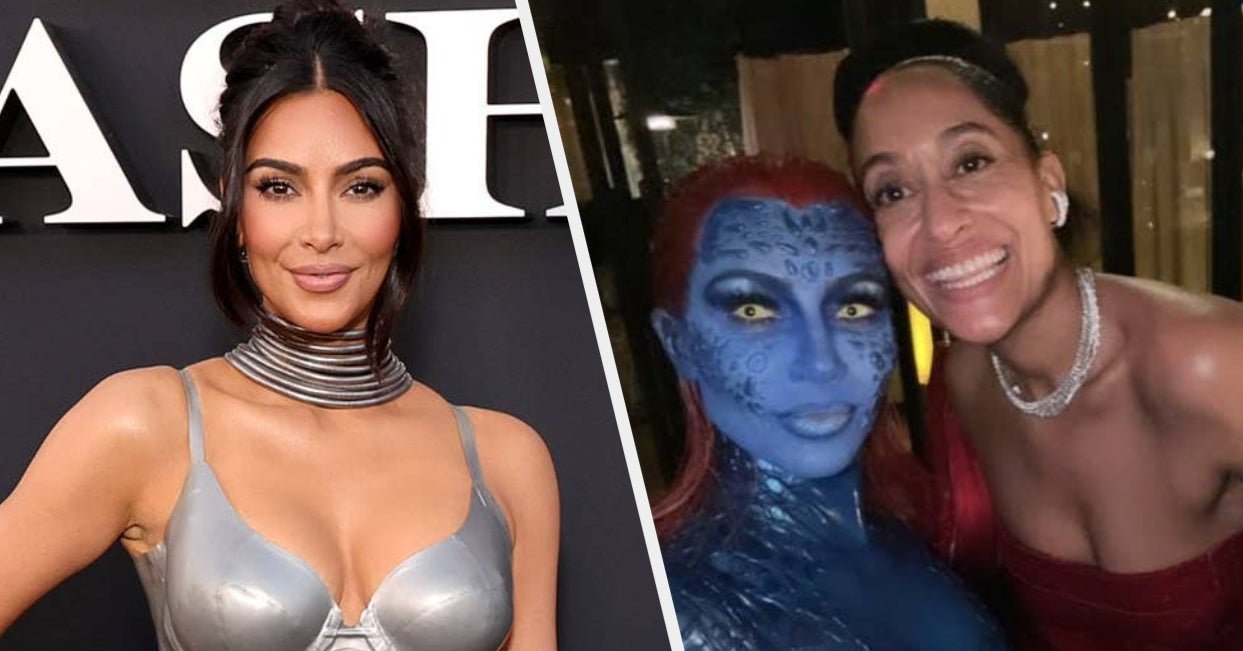 Kim Kardashian usó un disfraz de Halloween para una fiesta de cumpleaños