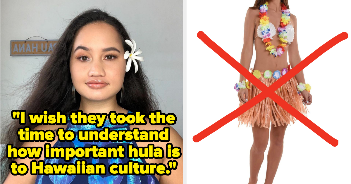 Native Hawaiian Against Hula Dancer Halloween Costume