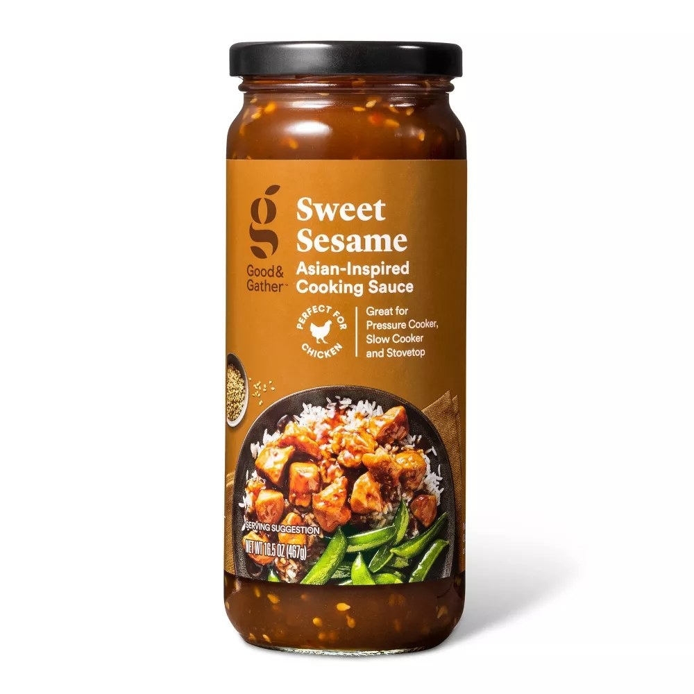 The sweet sesame cooking sauce