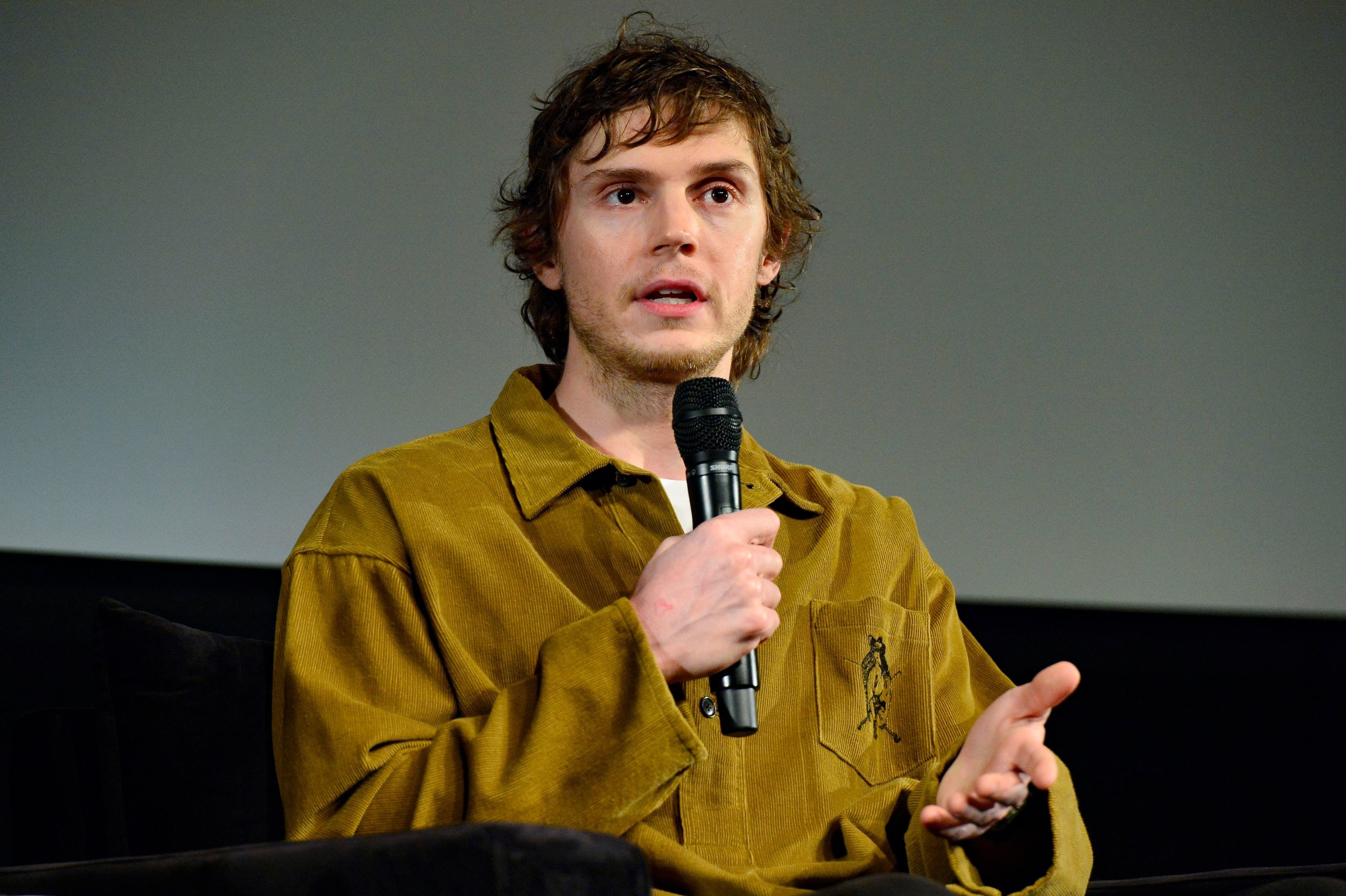 Evan speaking during the panel discussion