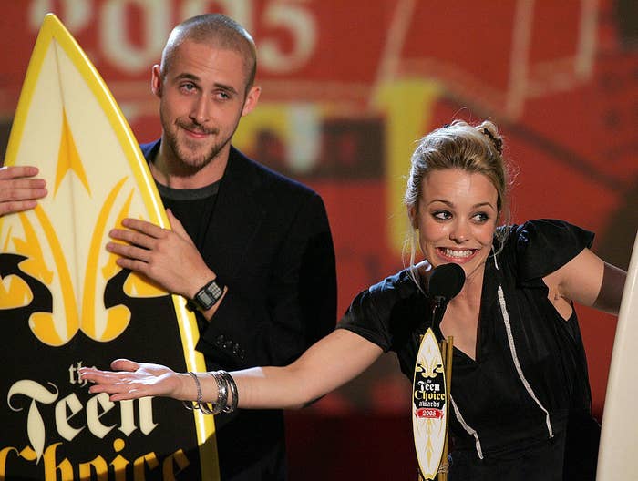 Rachel McAdams and Ryan Gosling at the Teen Choice Awards