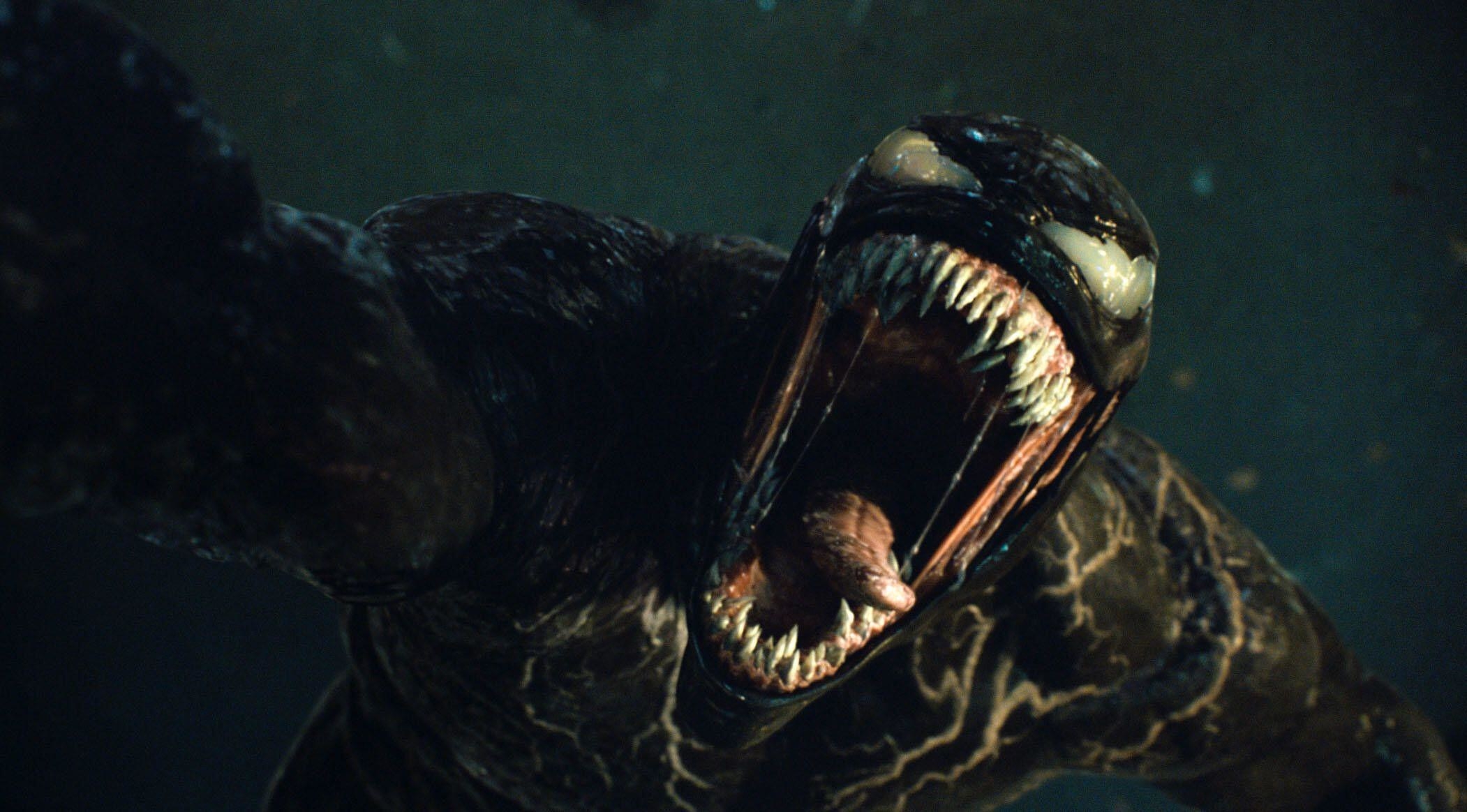 Venom bares his dagger-like teeth in &quot;Venom: Let There Be Carnage&quot;