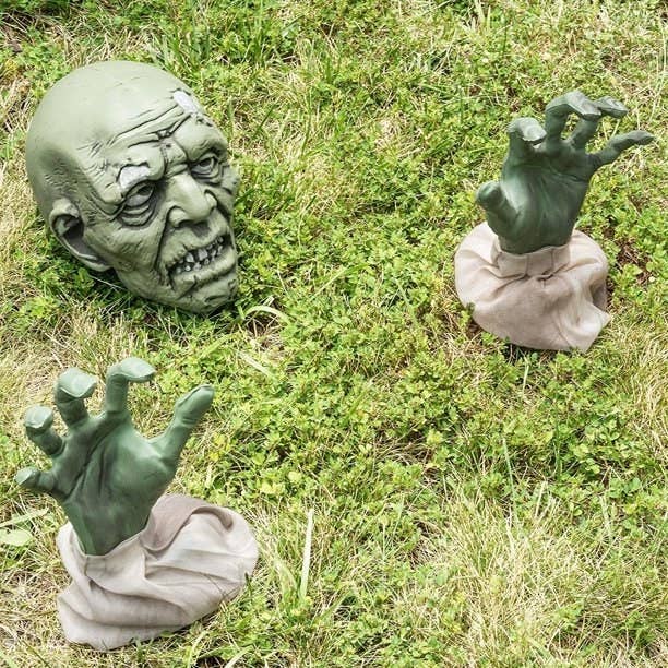 Zombie sticking out of grass