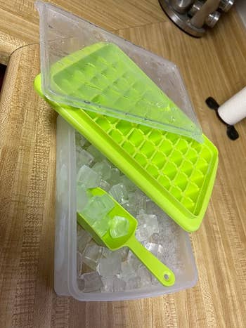 Reviewer's ice cube tray is shown