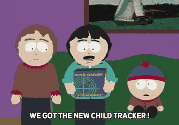 Stan Marsh talking about getting a new child tracker