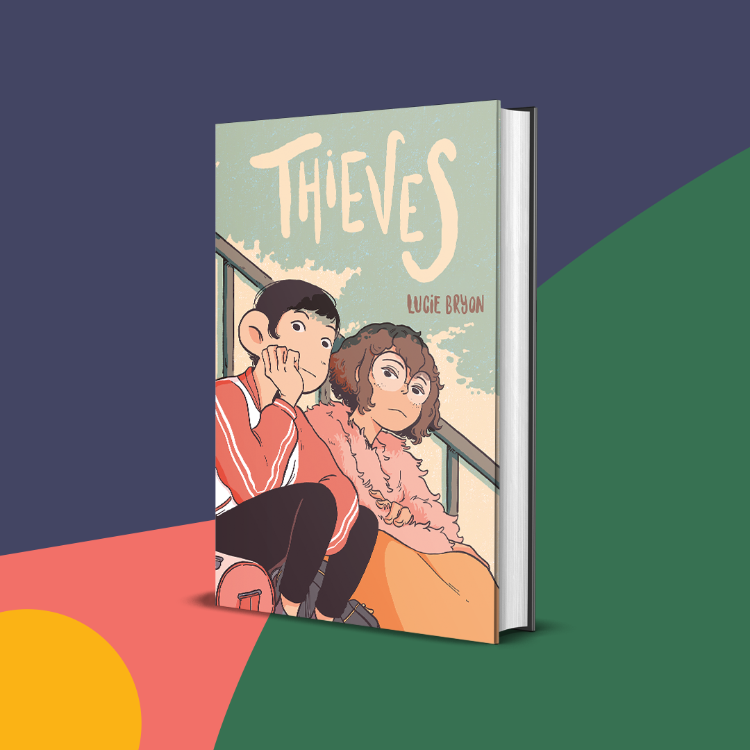 young kids on stairs on the book cover