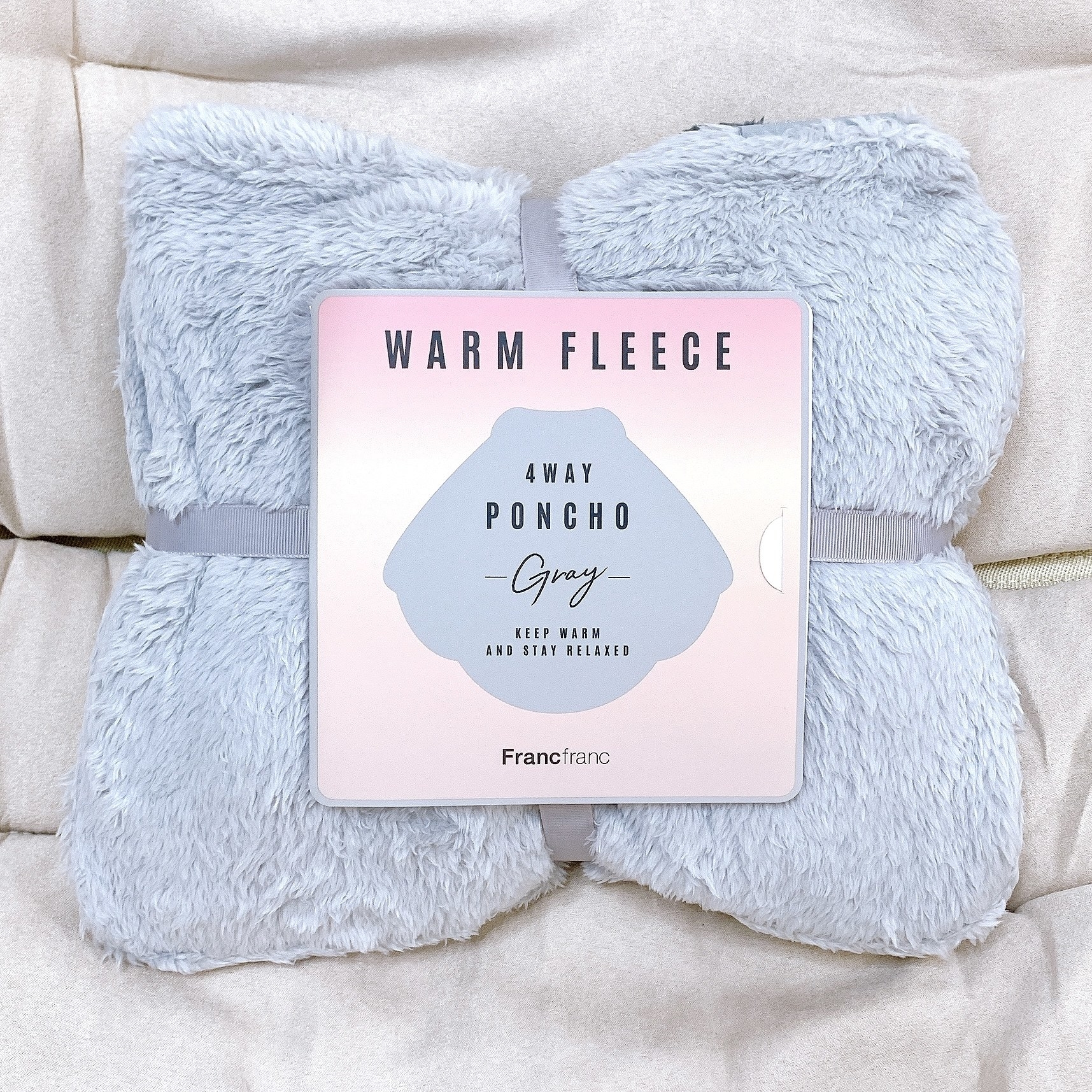 新品未使用Francfranc フリース ブランケット　膝掛け　フランフラン SALE／50%OFFFrancfranc ウォームフリース ブランケット