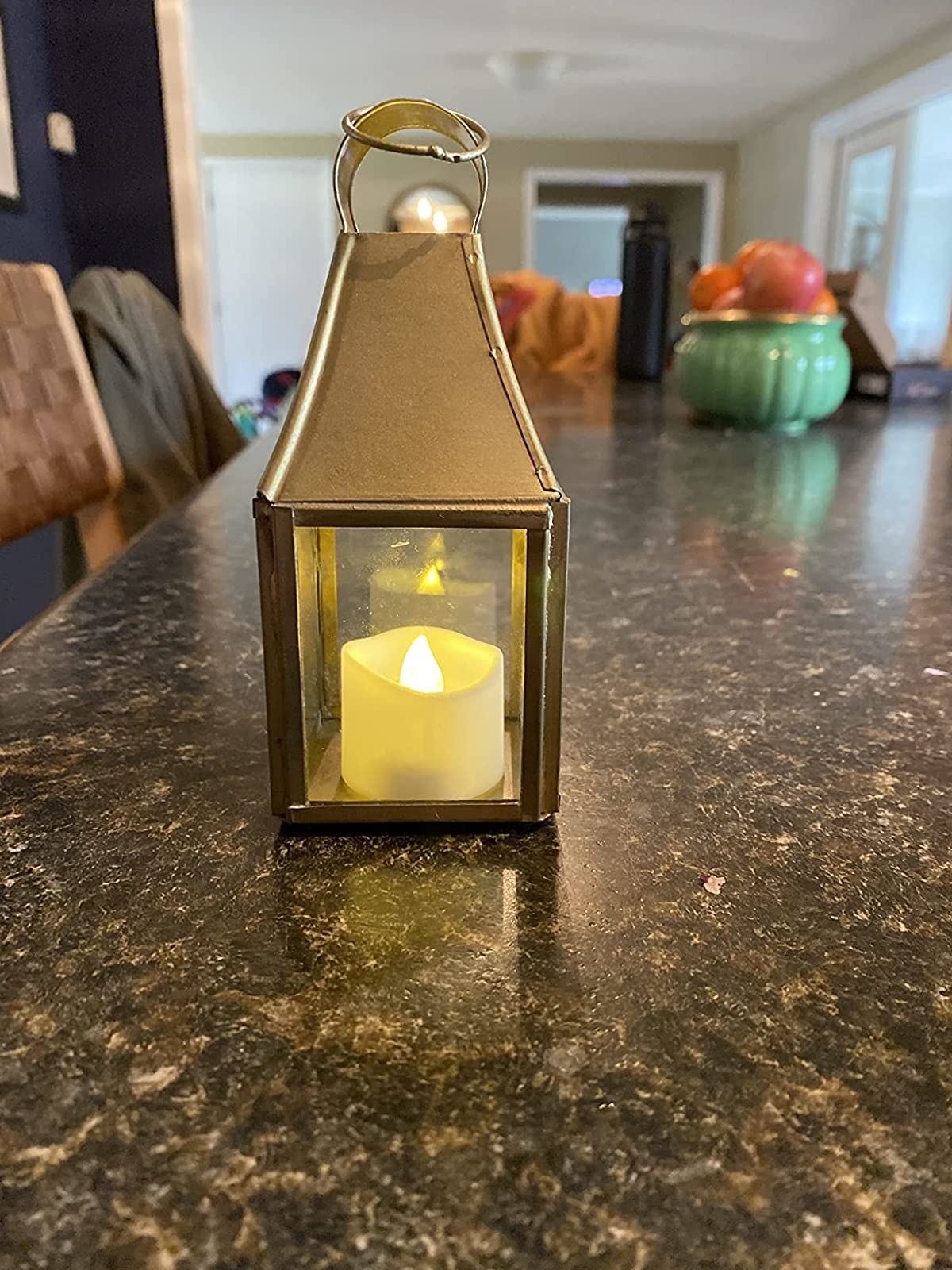 Reviewer image of candle in a lantern