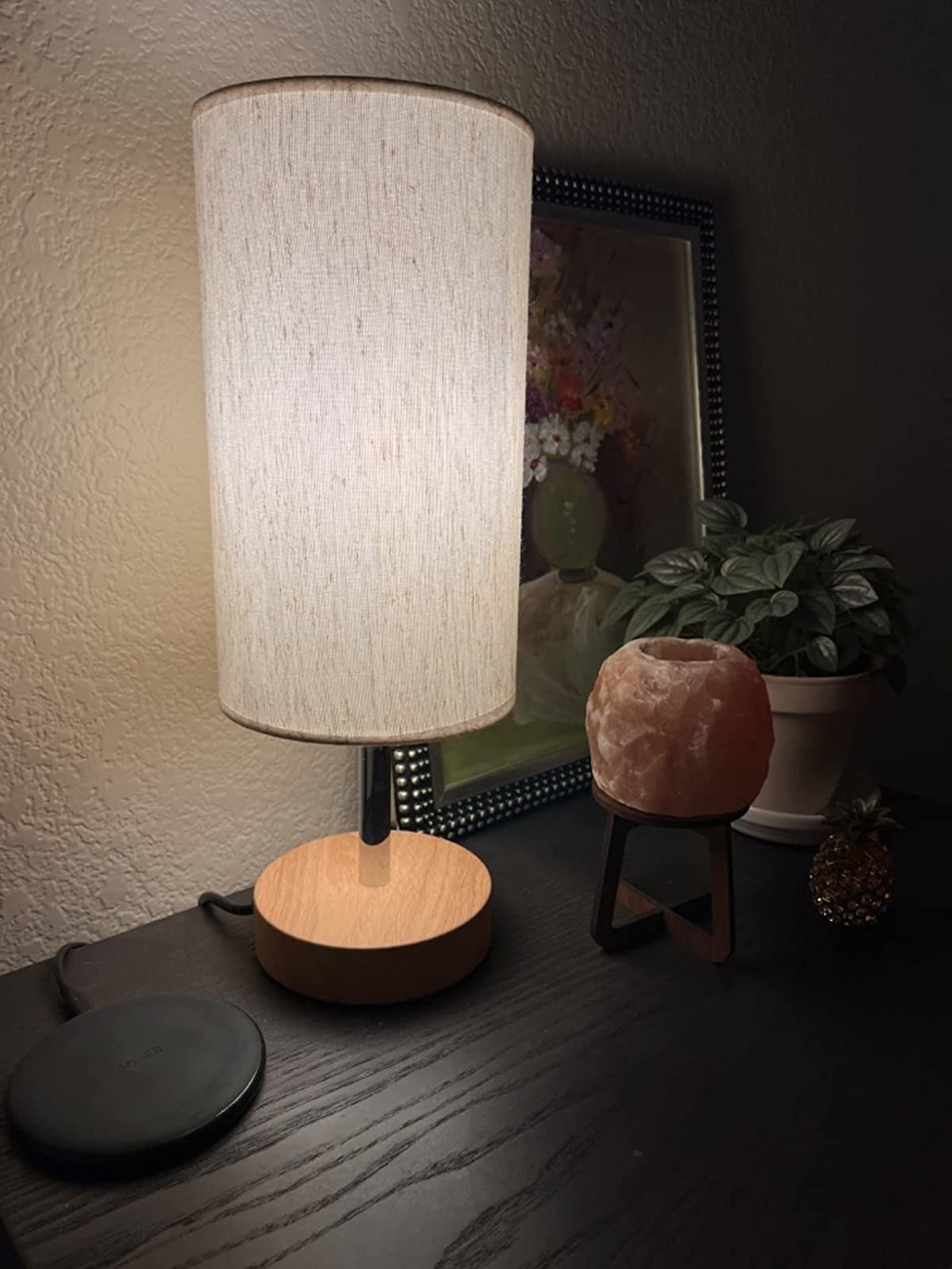 Reviewer image of lamp next to other decor