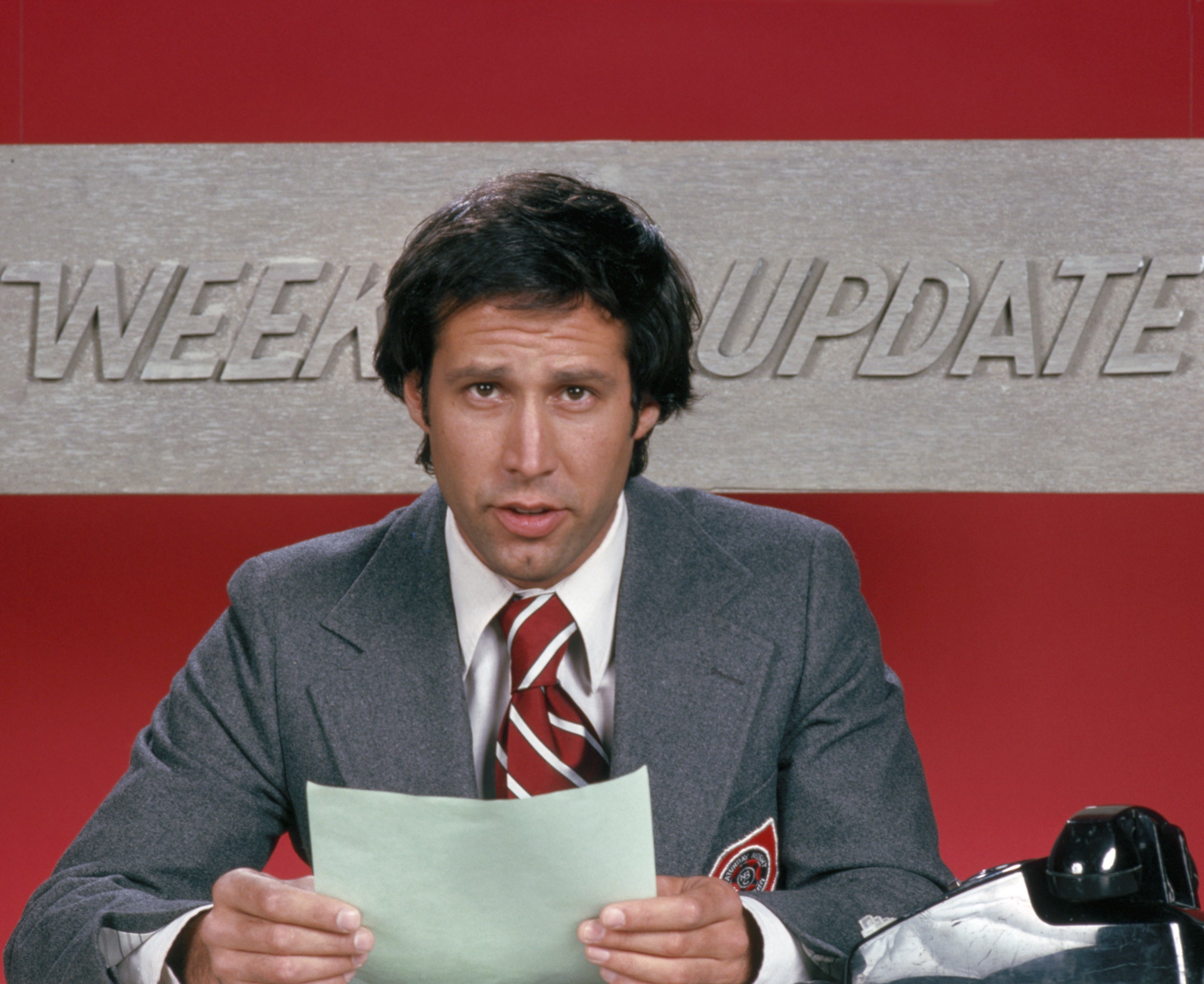 Chevy Chase during &quot;Weekend Update&quot;