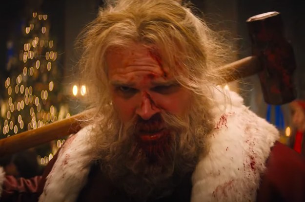 David Harbour Plays What I Can Only Describe As "John Wick Santa" In The First Trailer For "Violent Night"