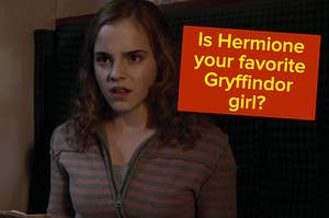 Hermione Granger wears a striped sweater
