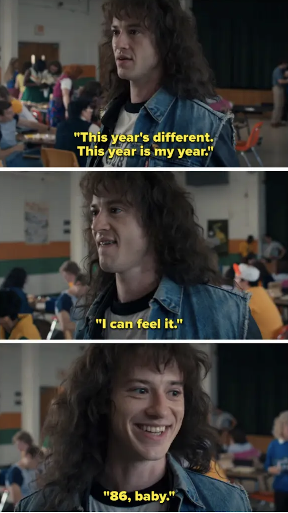 long-haired teen saying this year is different