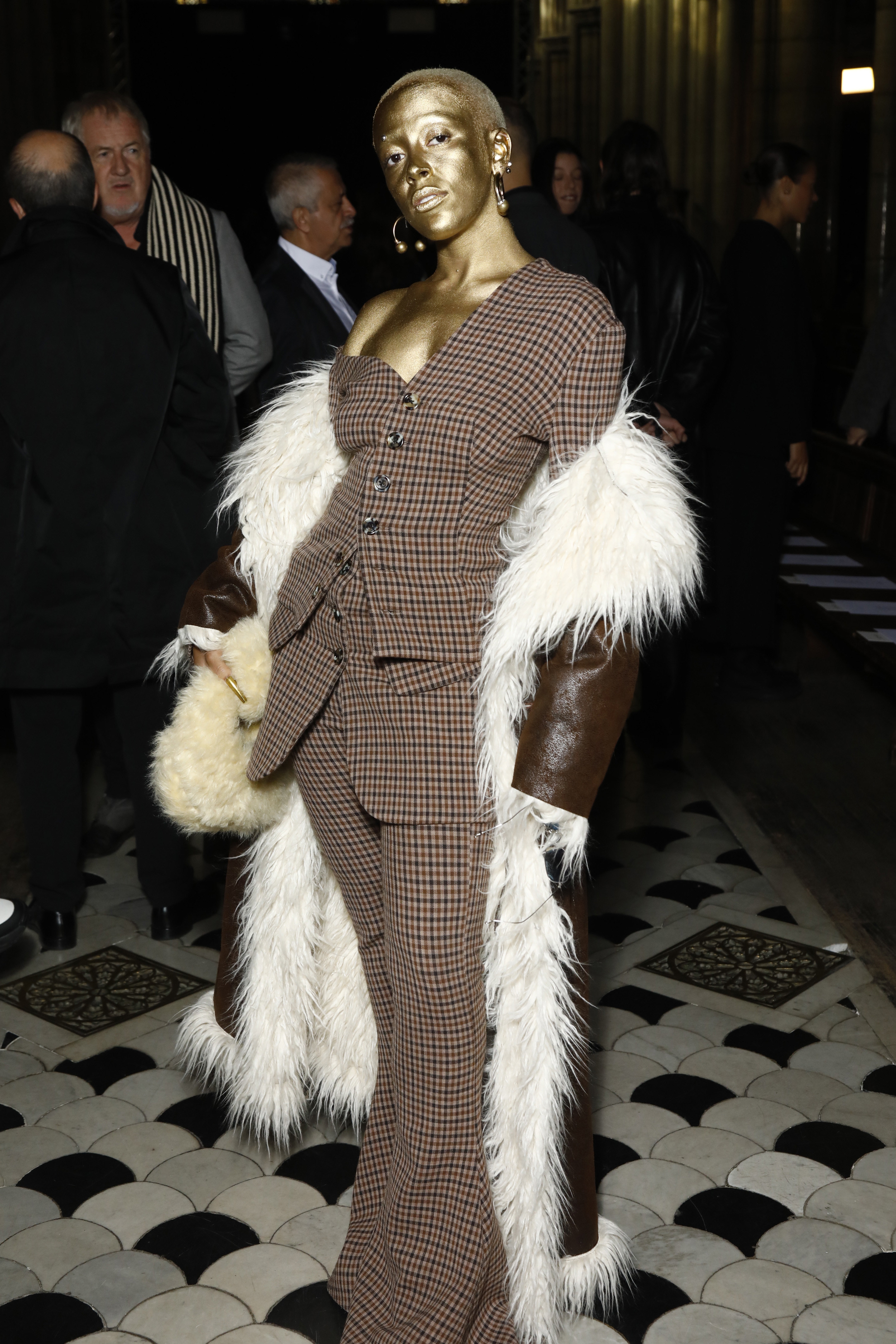 Doja Cat Wore Gold Face Paint At Paris Fashion Week - 65