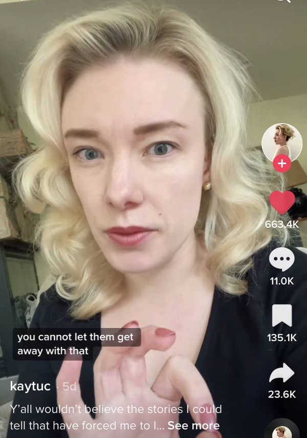 This Woman's Tips For Commanding Respect At Work Are Going Viral On TikTok, And I Absolutely See Why 3 Katie saying you cannot let them get away with that