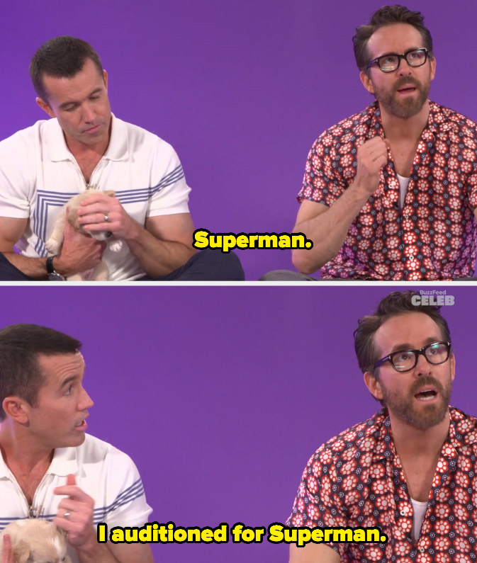 Ryan Reynolds saying he auditioned for Superman