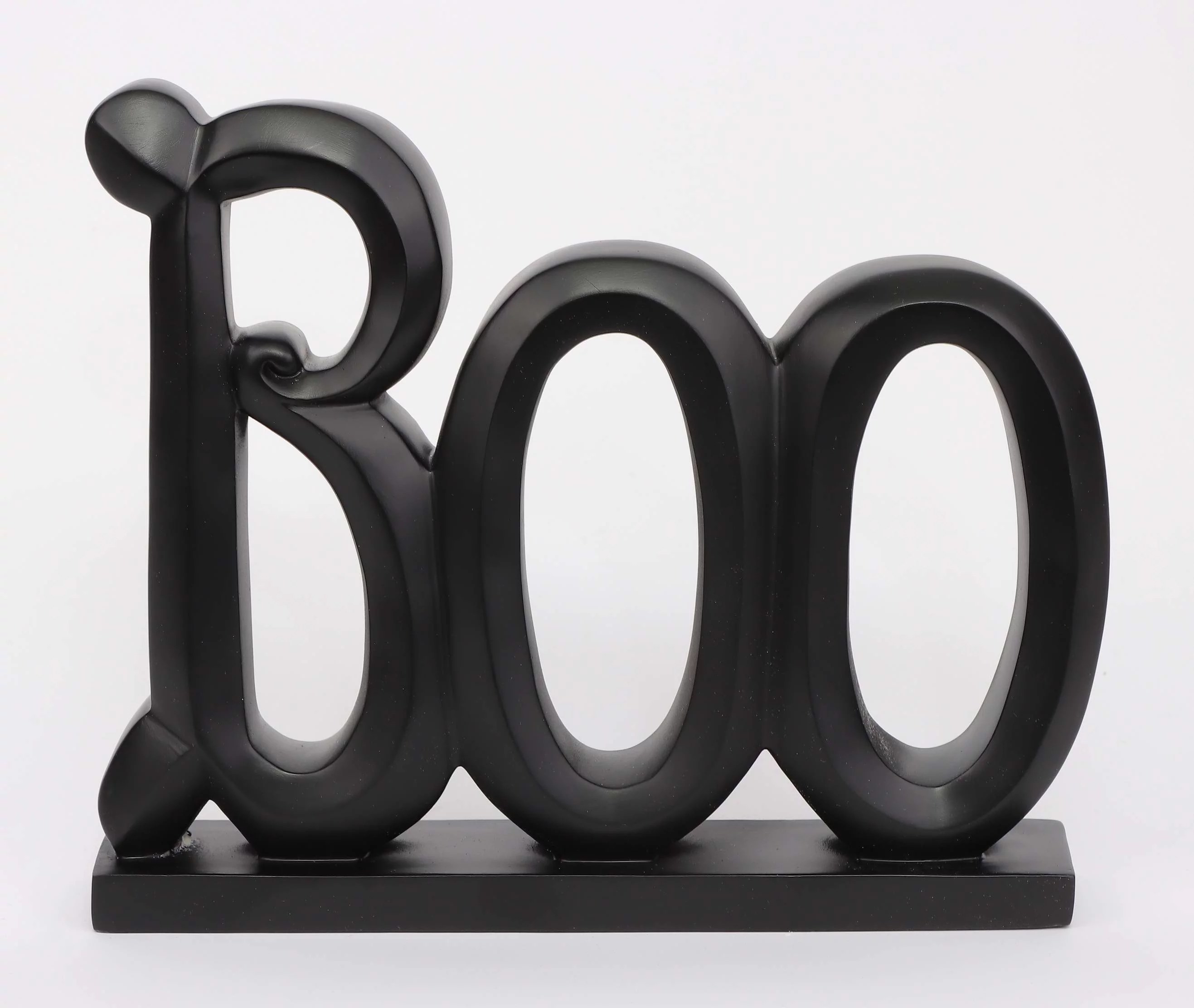Black boo letters