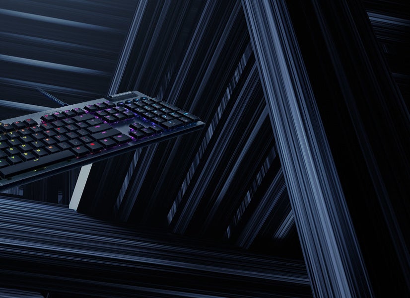 a product shot of the keyboard that shows that the keyboard lights with different colors