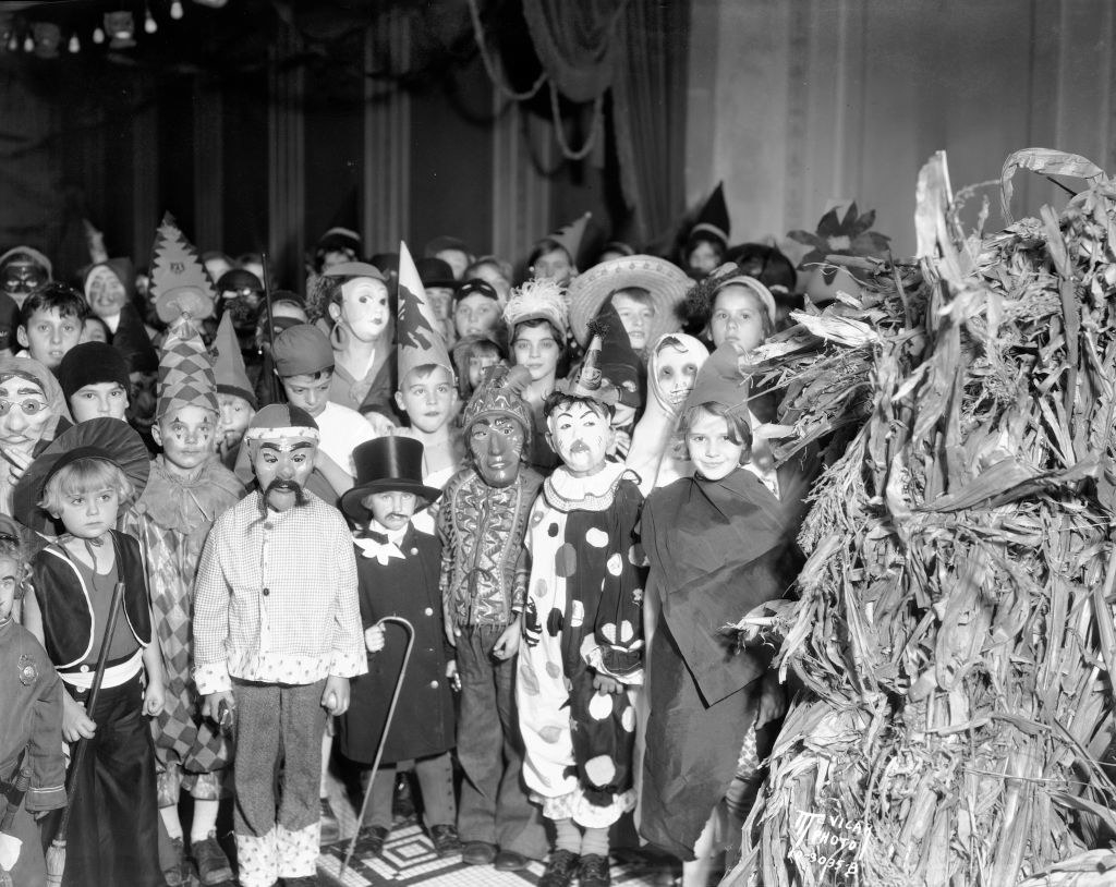 A group of kids in costume