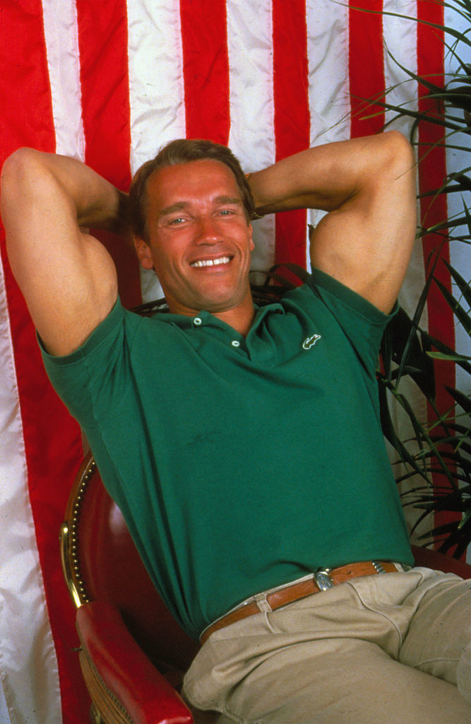 Closeup of Arnold Schwarzenegger