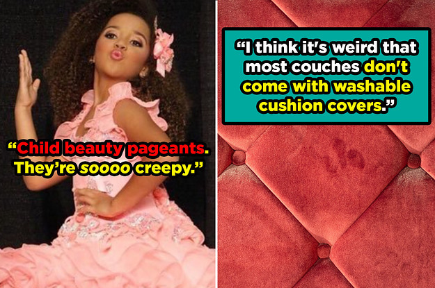 A child pageant queen, and a couch