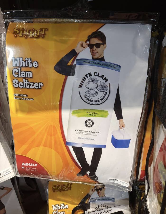 knock off white claw can costume