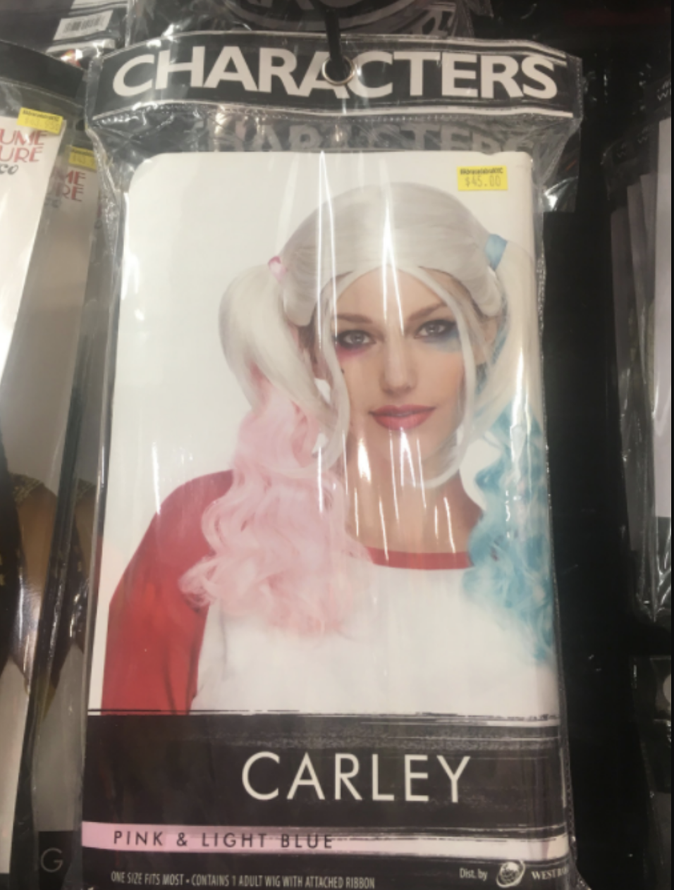 off brand wig for harley quinn costume