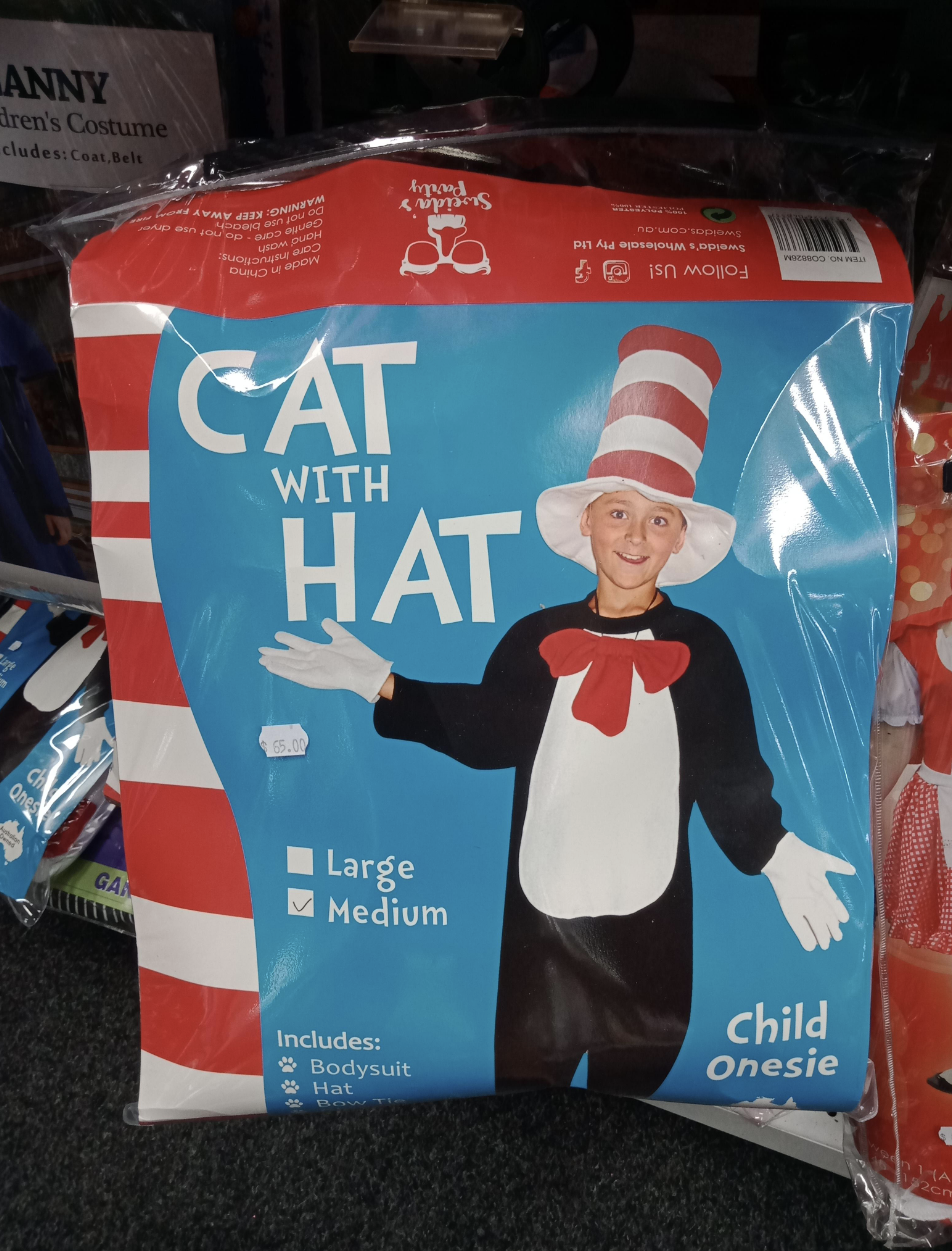 knock off cat in the hat costume