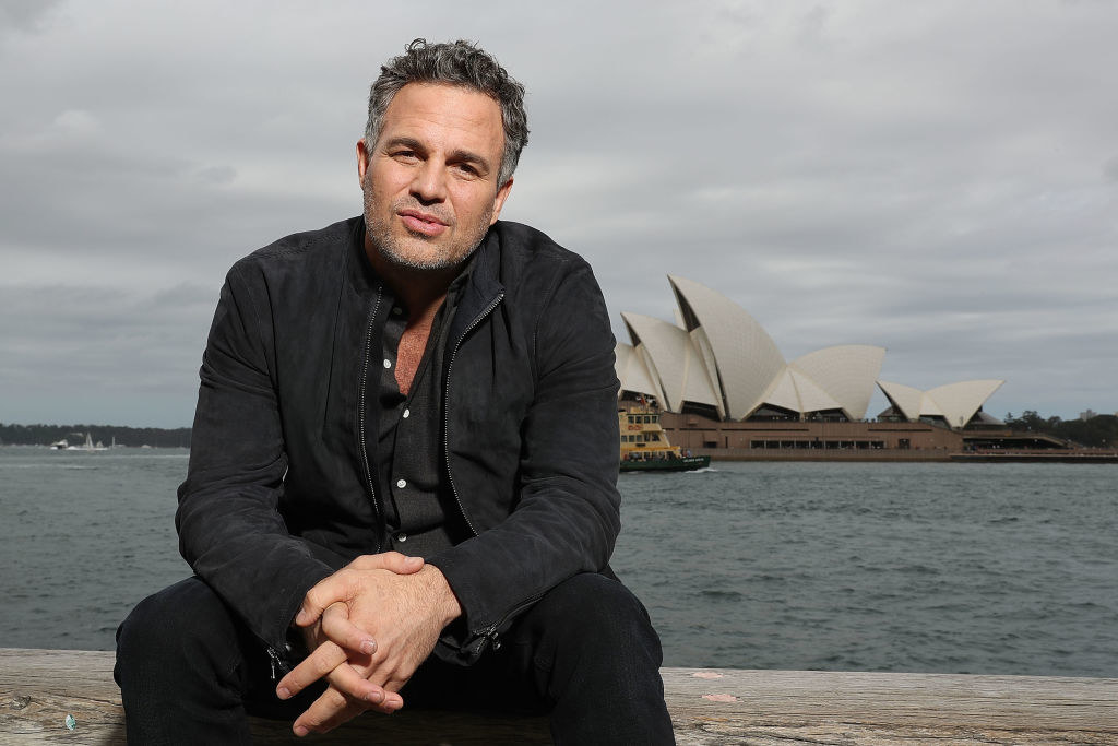 Mark Ruffalo standing by the water