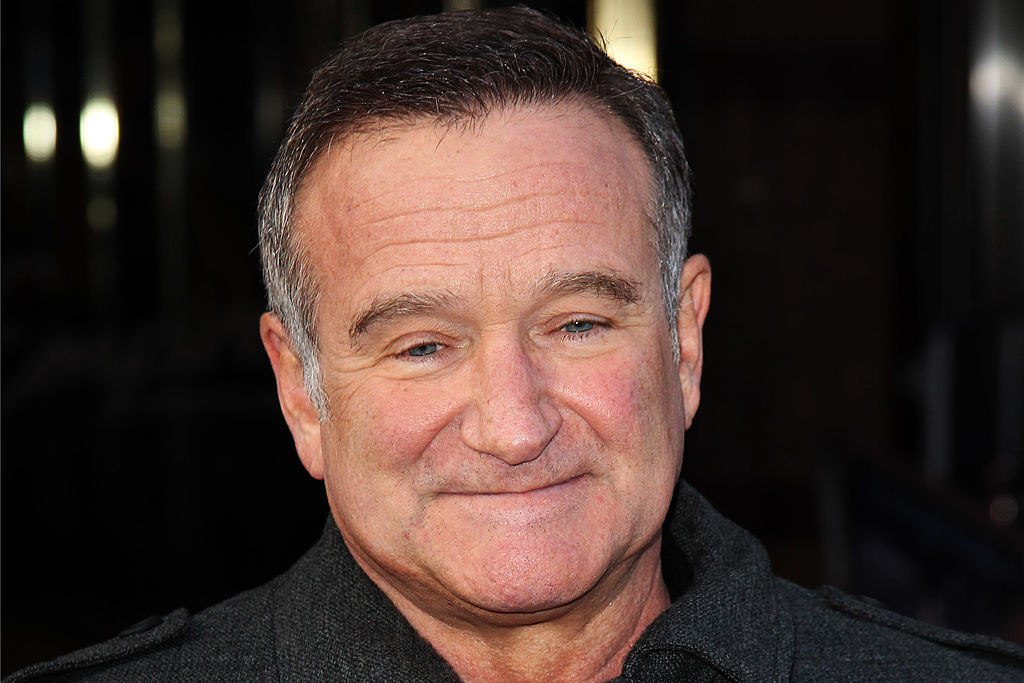 closeup of Robin Williams smiling