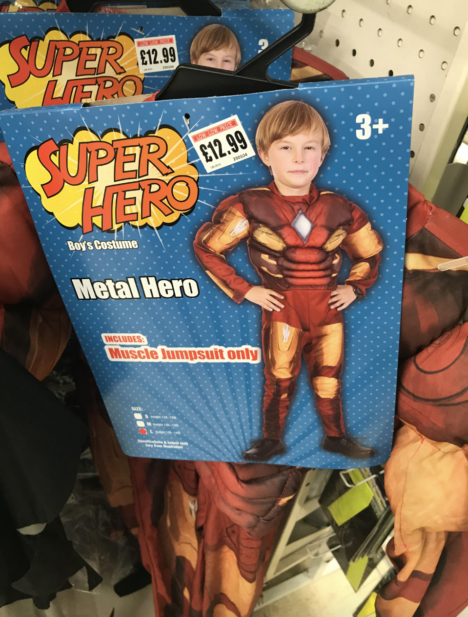 knock off iron man costume for a little kid