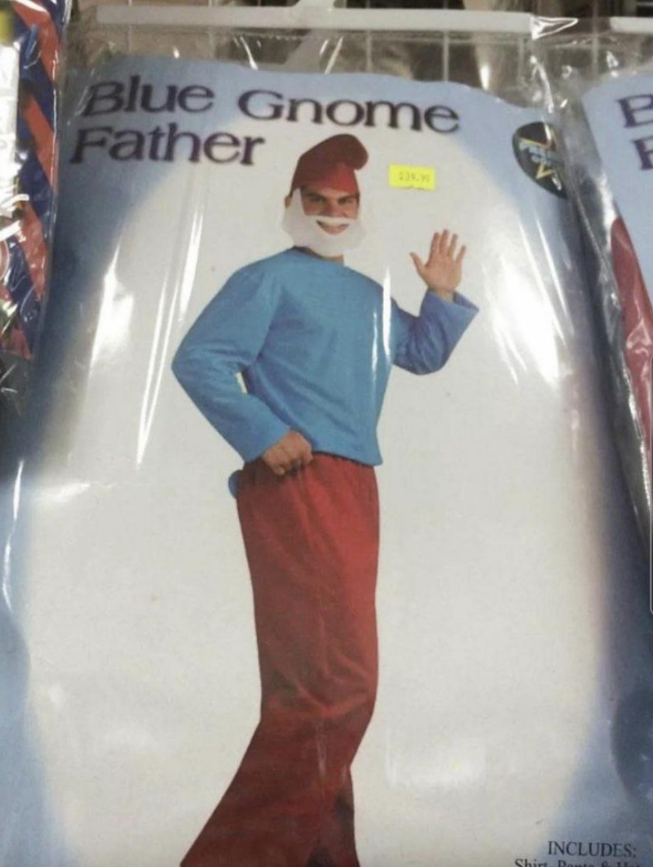 off brand papa smurf costume